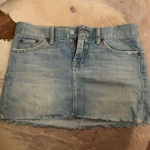 Lucky brand light washed Jean skirt